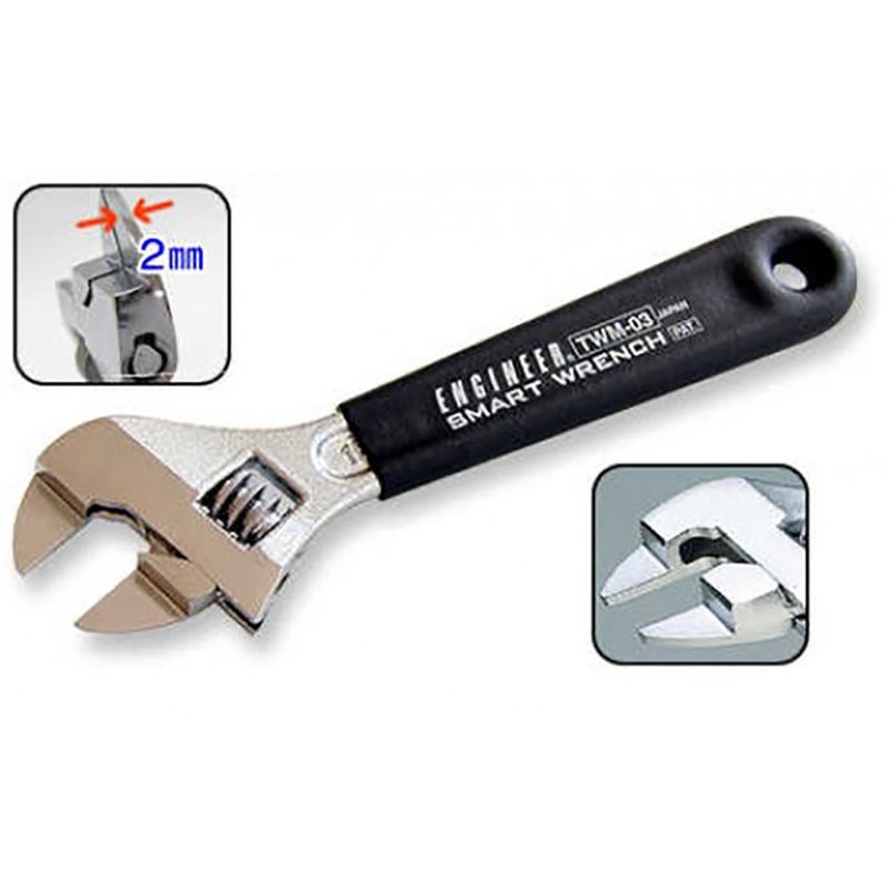 Engineer TWM-03 Thin Jaw Adjustable Smart Monkey Wrench - Image 3